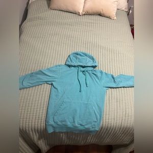 TEAL BLUE AMERICAN EAGLE SWEATSHIRT-SMALL